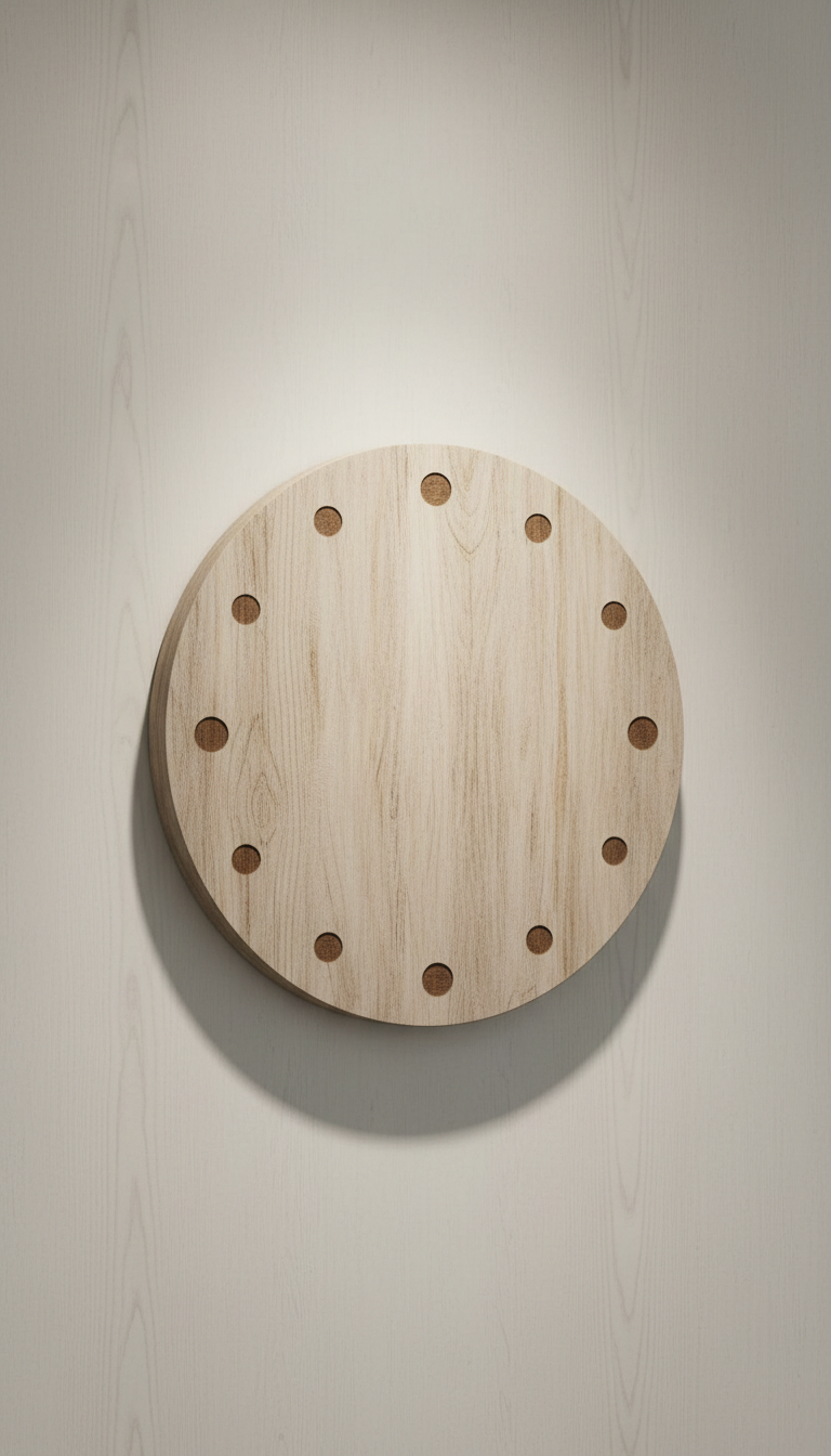 Driftwood White Signature Clock
