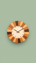 Mini Timber Accent Wall Clock